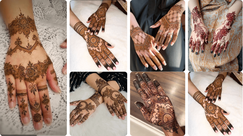 Easy arabic mehndi design back hand